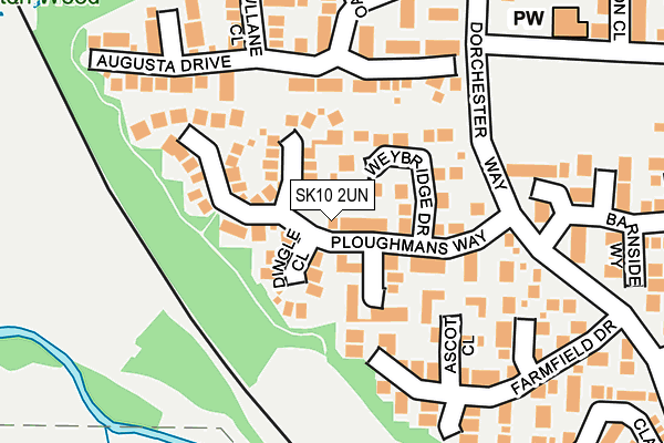 SK10 2UN map - OS OpenMap – Local (Ordnance Survey)