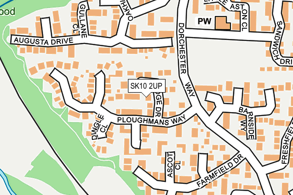 SK10 2UP map - OS OpenMap – Local (Ordnance Survey)
