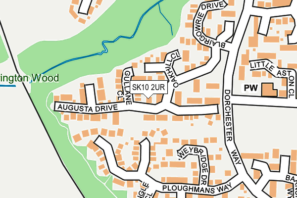 SK10 2UR map - OS OpenMap – Local (Ordnance Survey)