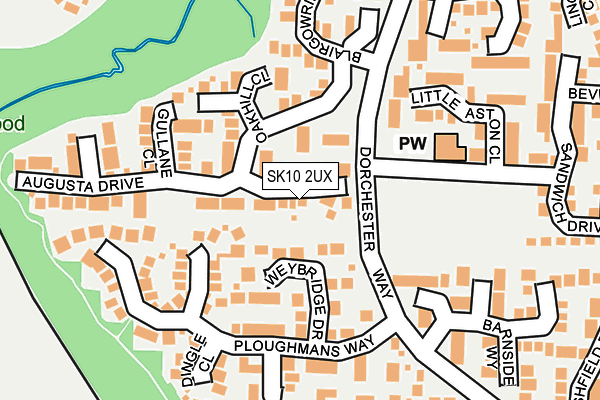 SK10 2UX map - OS OpenMap – Local (Ordnance Survey)