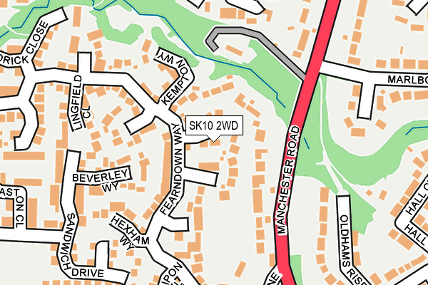 SK10 2WD map - OS OpenMap – Local (Ordnance Survey)