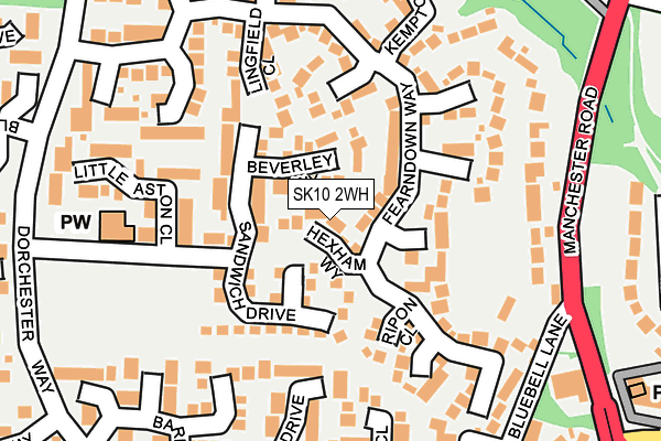 SK10 2WH map - OS OpenMap – Local (Ordnance Survey)