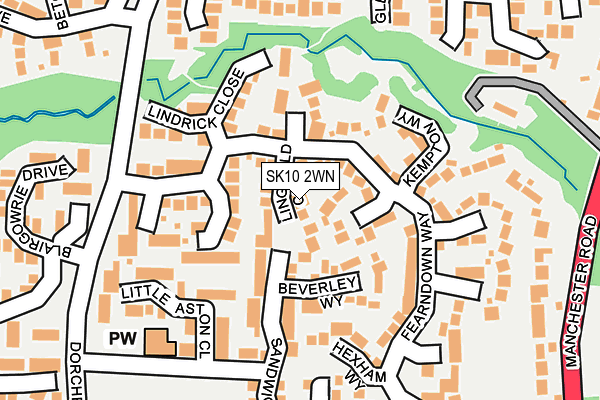 SK10 2WN map - OS OpenMap – Local (Ordnance Survey)