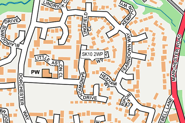 SK10 2WP map - OS OpenMap – Local (Ordnance Survey)