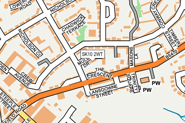 SK10 2WT map - OS OpenMap – Local (Ordnance Survey)