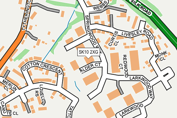 SK10 2XG map - OS OpenMap – Local (Ordnance Survey)