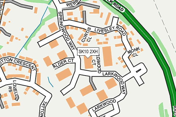 SK10 2XH map - OS OpenMap – Local (Ordnance Survey)