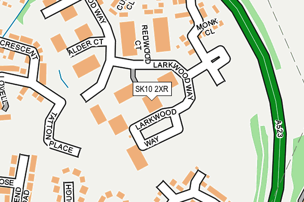 SK10 2XR map - OS OpenMap – Local (Ordnance Survey)