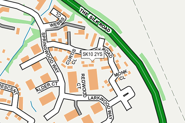 SK10 2YS map - OS OpenMap – Local (Ordnance Survey)