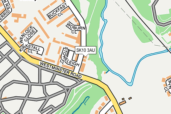 SK10 3AU map - OS OpenMap – Local (Ordnance Survey)