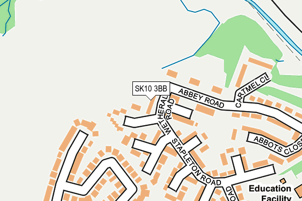 SK10 3BB map - OS OpenMap – Local (Ordnance Survey)