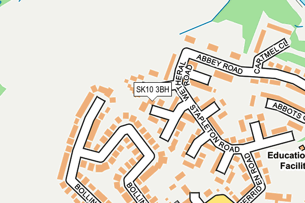 SK10 3BH map - OS OpenMap – Local (Ordnance Survey)