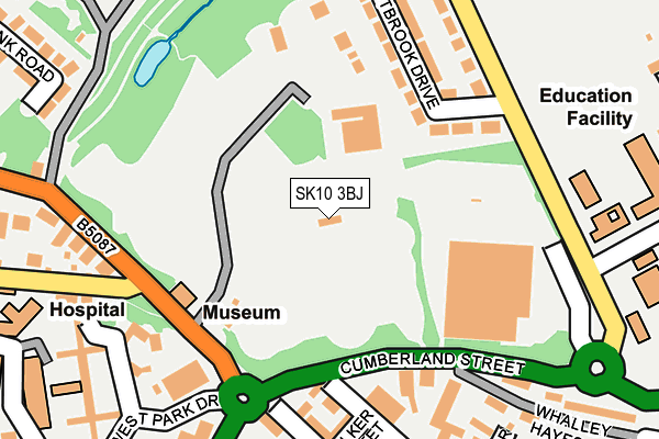 SK10 3BJ map - OS OpenMap – Local (Ordnance Survey)