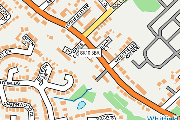 SK10 3BR map - OS OpenMap – Local (Ordnance Survey)