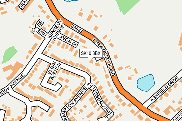 SK10 3BX map - OS OpenMap – Local (Ordnance Survey)