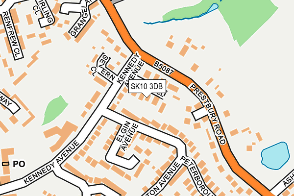 SK10 3DB map - OS OpenMap – Local (Ordnance Survey)