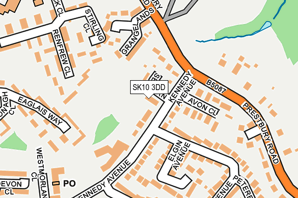 SK10 3DD map - OS OpenMap – Local (Ordnance Survey)
