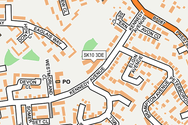 SK10 3DE map - OS OpenMap – Local (Ordnance Survey)