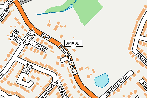 SK10 3DF map - OS OpenMap – Local (Ordnance Survey)