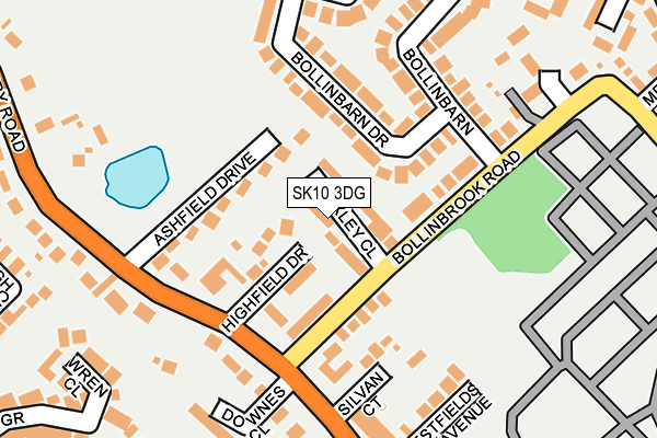 SK10 3DG map - OS OpenMap – Local (Ordnance Survey)