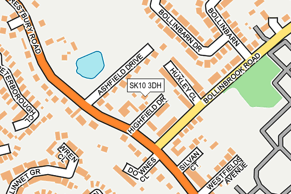 SK10 3DH map - OS OpenMap – Local (Ordnance Survey)