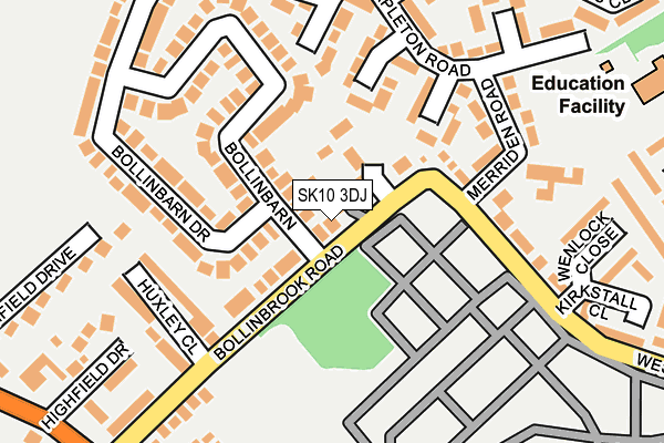SK10 3DJ map - OS OpenMap – Local (Ordnance Survey)