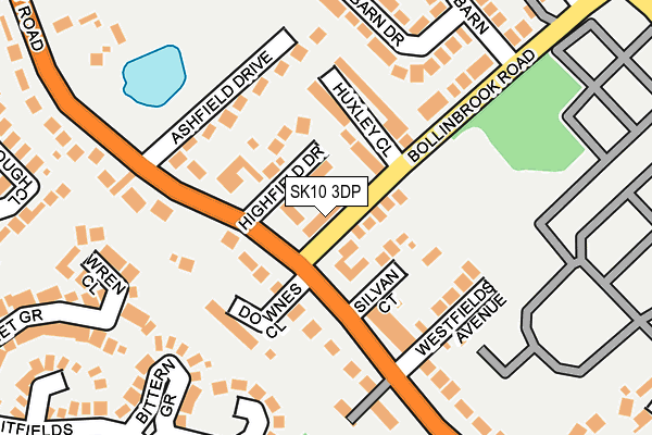 SK10 3DP map - OS OpenMap – Local (Ordnance Survey)