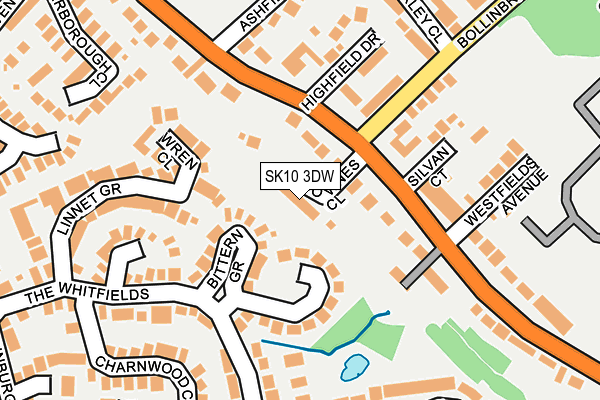 SK10 3DW map - OS OpenMap – Local (Ordnance Survey)