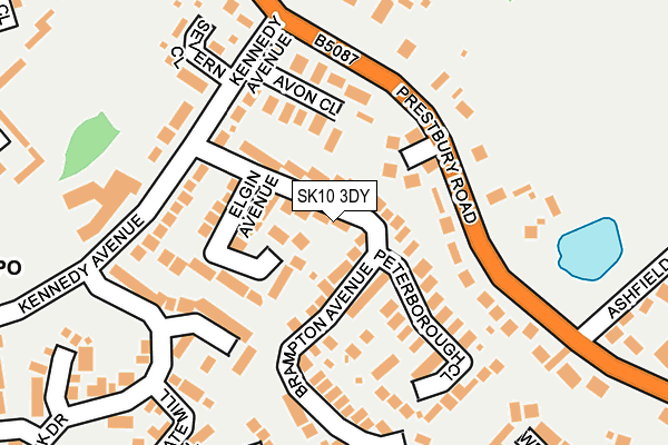 SK10 3DY map - OS OpenMap – Local (Ordnance Survey)