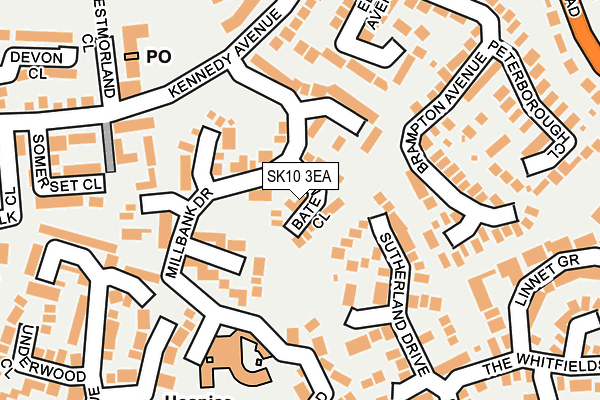 SK10 3EA map - OS OpenMap – Local (Ordnance Survey)