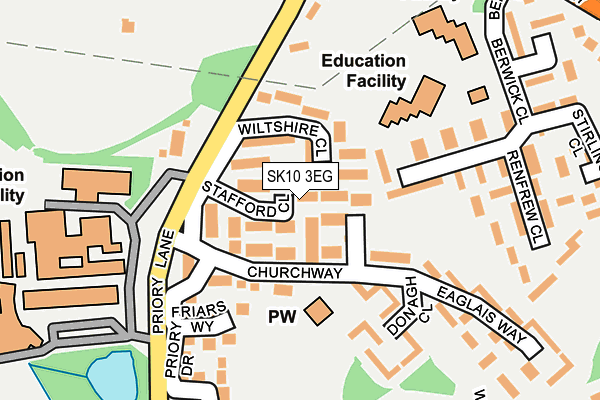 SK10 3EG map - OS OpenMap – Local (Ordnance Survey)