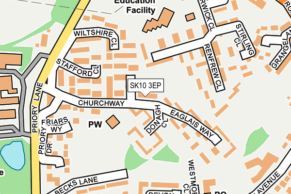 SK10 3EP map - OS OpenMap – Local (Ordnance Survey)