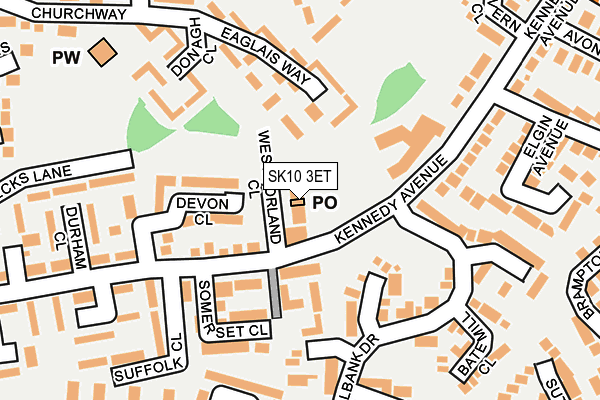 SK10 3ET map - OS OpenMap – Local (Ordnance Survey)