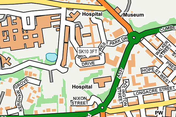 SK10 3FT map - OS OpenMap – Local (Ordnance Survey)