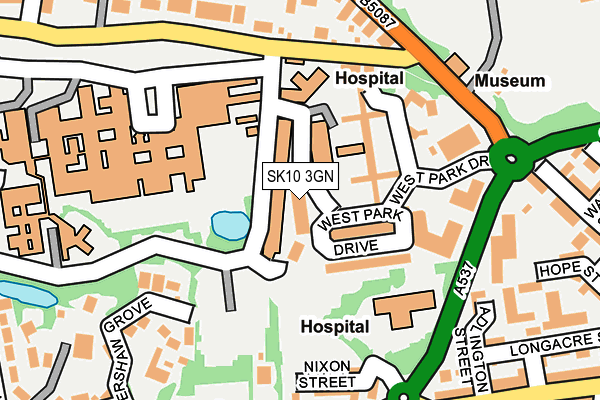 SK10 3GN map - OS OpenMap – Local (Ordnance Survey)