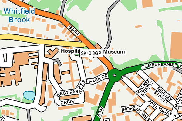 SK10 3GP map - OS OpenMap – Local (Ordnance Survey)