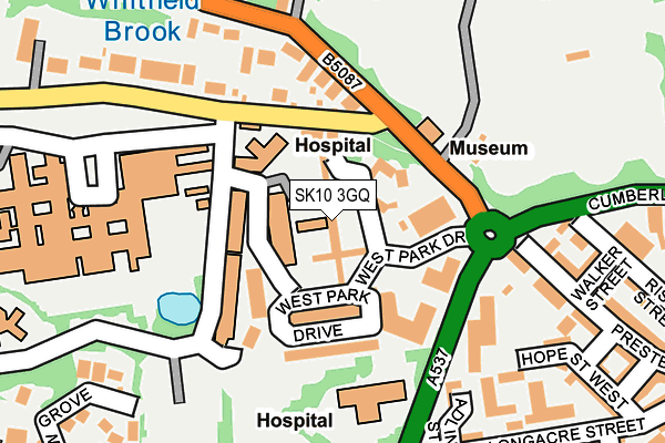 SK10 3GQ map - OS OpenMap – Local (Ordnance Survey)