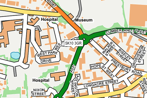 SK10 3GR map - OS OpenMap – Local (Ordnance Survey)