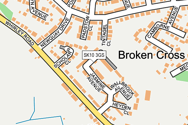 SK10 3GS map - OS OpenMap – Local (Ordnance Survey)