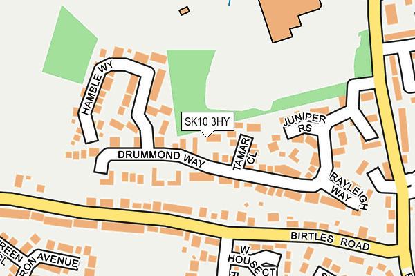 SK10 3HY map - OS OpenMap – Local (Ordnance Survey)