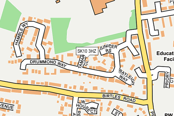 SK10 3HZ map - OS OpenMap – Local (Ordnance Survey)