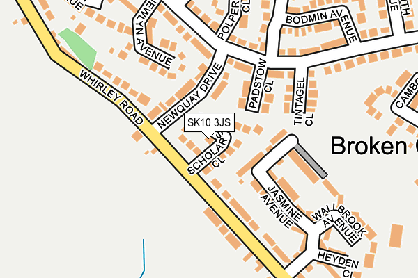 SK10 3JS map - OS OpenMap – Local (Ordnance Survey)