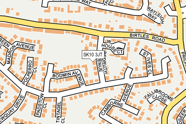 SK10 3JT map - OS OpenMap – Local (Ordnance Survey)