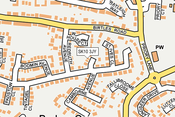 SK10 3JY map - OS OpenMap – Local (Ordnance Survey)