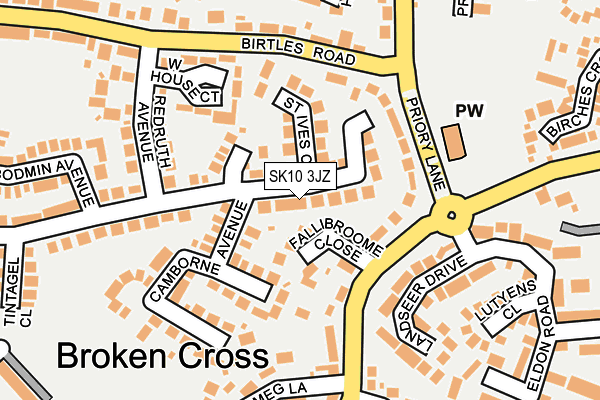 SK10 3JZ map - OS OpenMap – Local (Ordnance Survey)