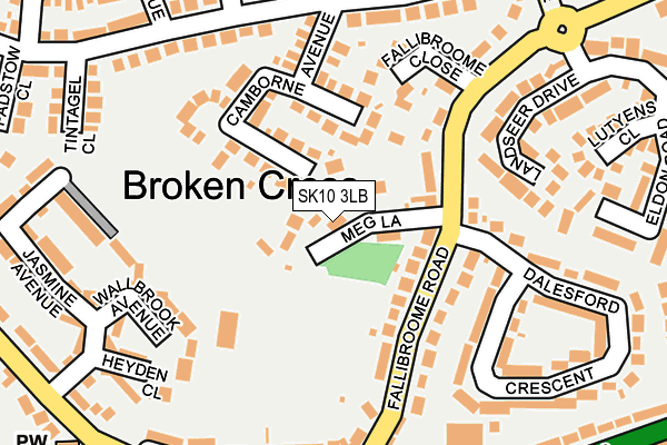 SK10 3LB map - OS OpenMap – Local (Ordnance Survey)