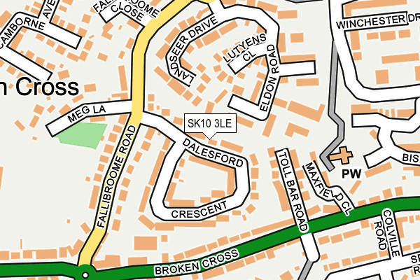 SK10 3LE map - OS OpenMap – Local (Ordnance Survey)