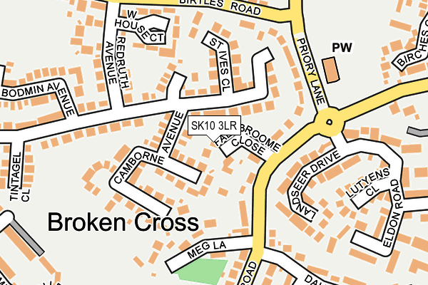 SK10 3LR map - OS OpenMap – Local (Ordnance Survey)