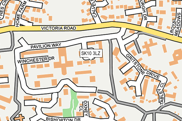 SK10 3LZ map - OS OpenMap – Local (Ordnance Survey)