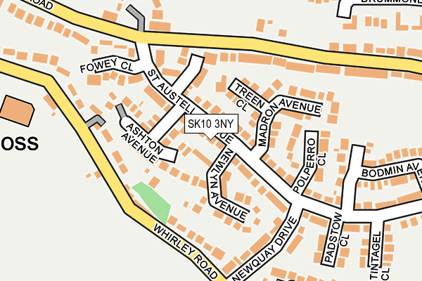 SK10 3NY map - OS OpenMap – Local (Ordnance Survey)